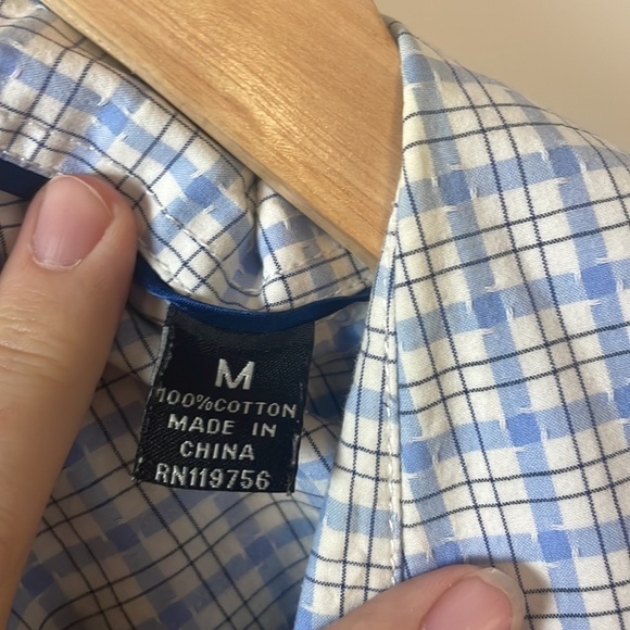J CAMPBELL Blue Fine Japanese Stiching Shirt - Picture 5 of 5